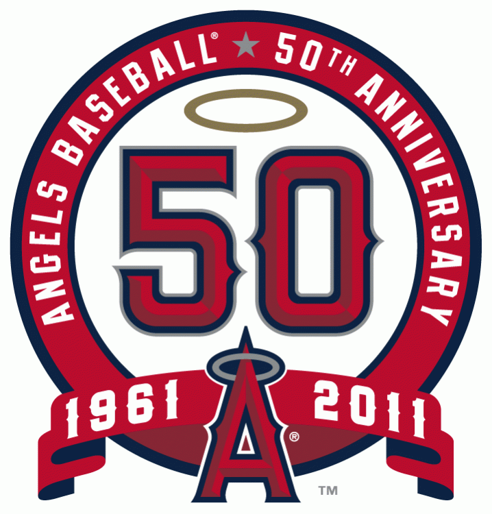 Los Angeles Angels 2011 Anniversary Logo vinyl decal